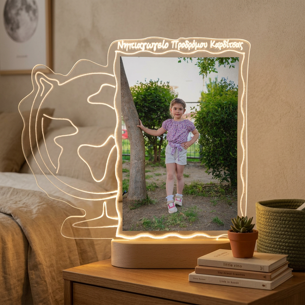 Φωτιστικό plexiglass υδρόγειος